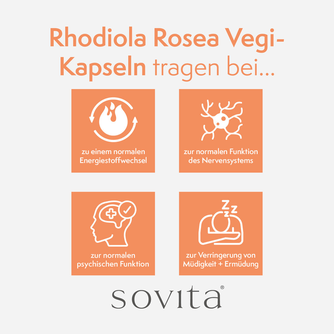 sovita Rhodiola Rosea Vegi-Kapseln