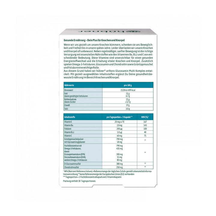 Hübner arthoro Glucosamin Multi Komplex - 3-Monatspackung