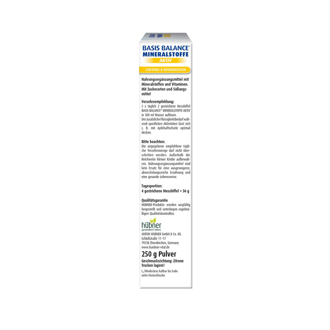 Hübner Basis Balance Mineralstoffe Aktiv Pulver (250 g)