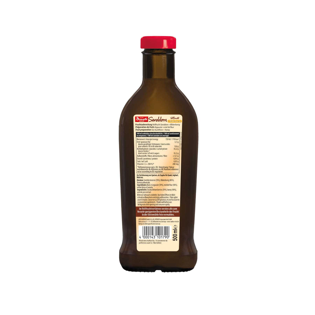 Donath Vollfrucht Sanddorn+Blütenhonig (500 ml)