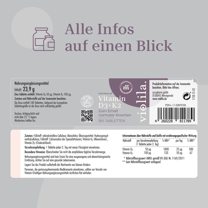 violila D3 + K2 Tabletten