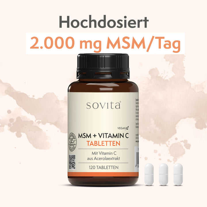 sovita MSM + Vitamin C Tabletten