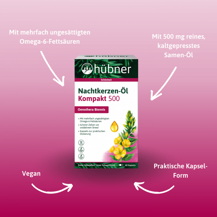 Hübner Nachtkerzen Öl Kompakt 500 mg