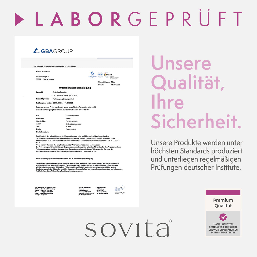 sovita Zink Plus Tabletten
