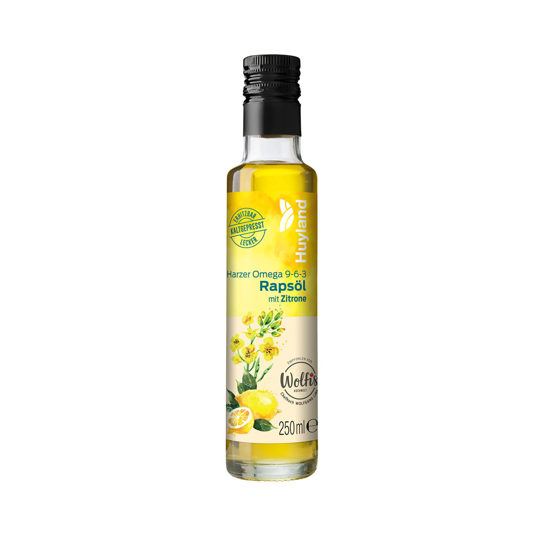 Huyland Harzer Rapsöl mit Zitrone (250 ml)