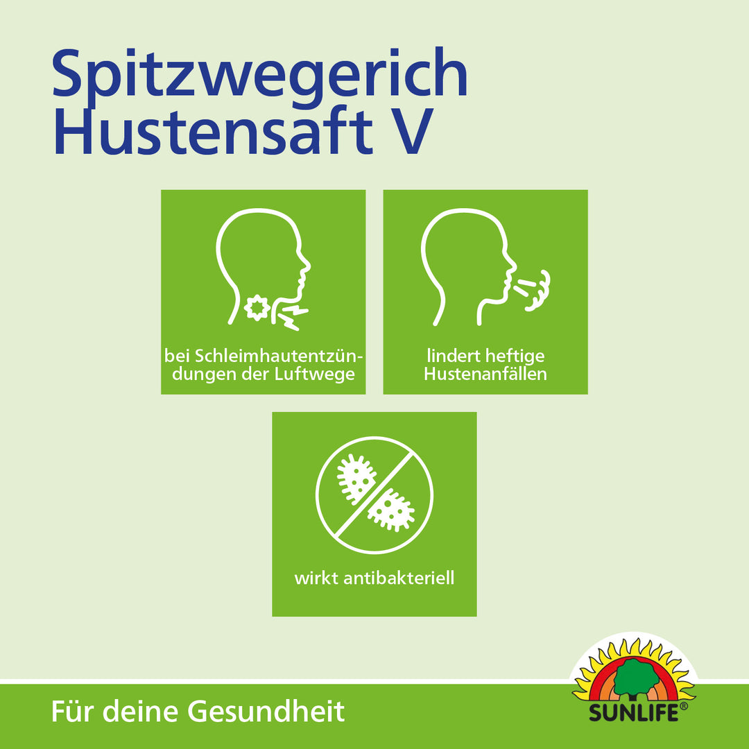 SUNLIFE Spitzwegerich Hustensaft (200 ml)