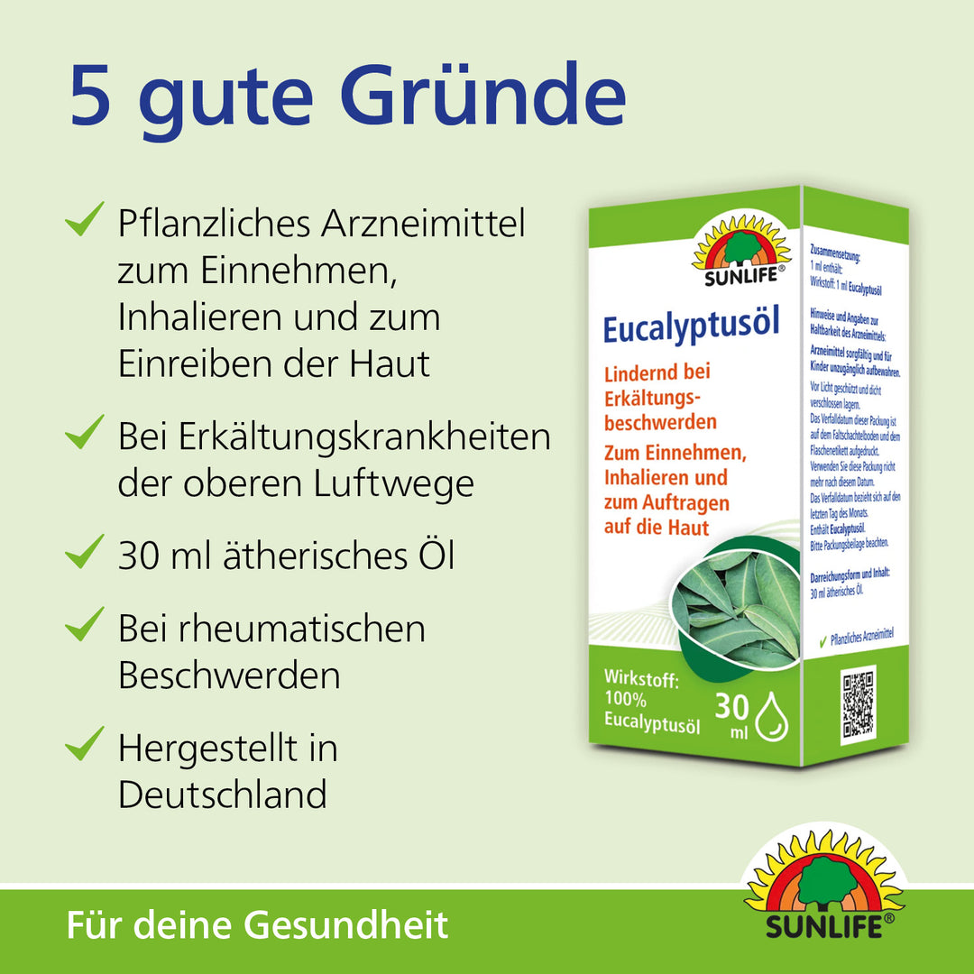 SUNLIFE Eucalyptusöl (30 ml)