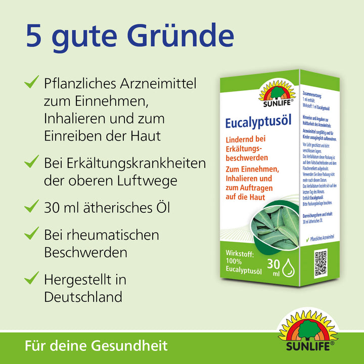 SUNLIFE Eucalyptusöl (30 ml)