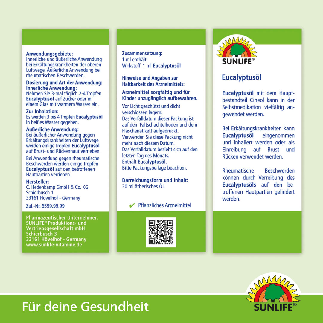 SUNLIFE Eucalyptusöl (30 ml)