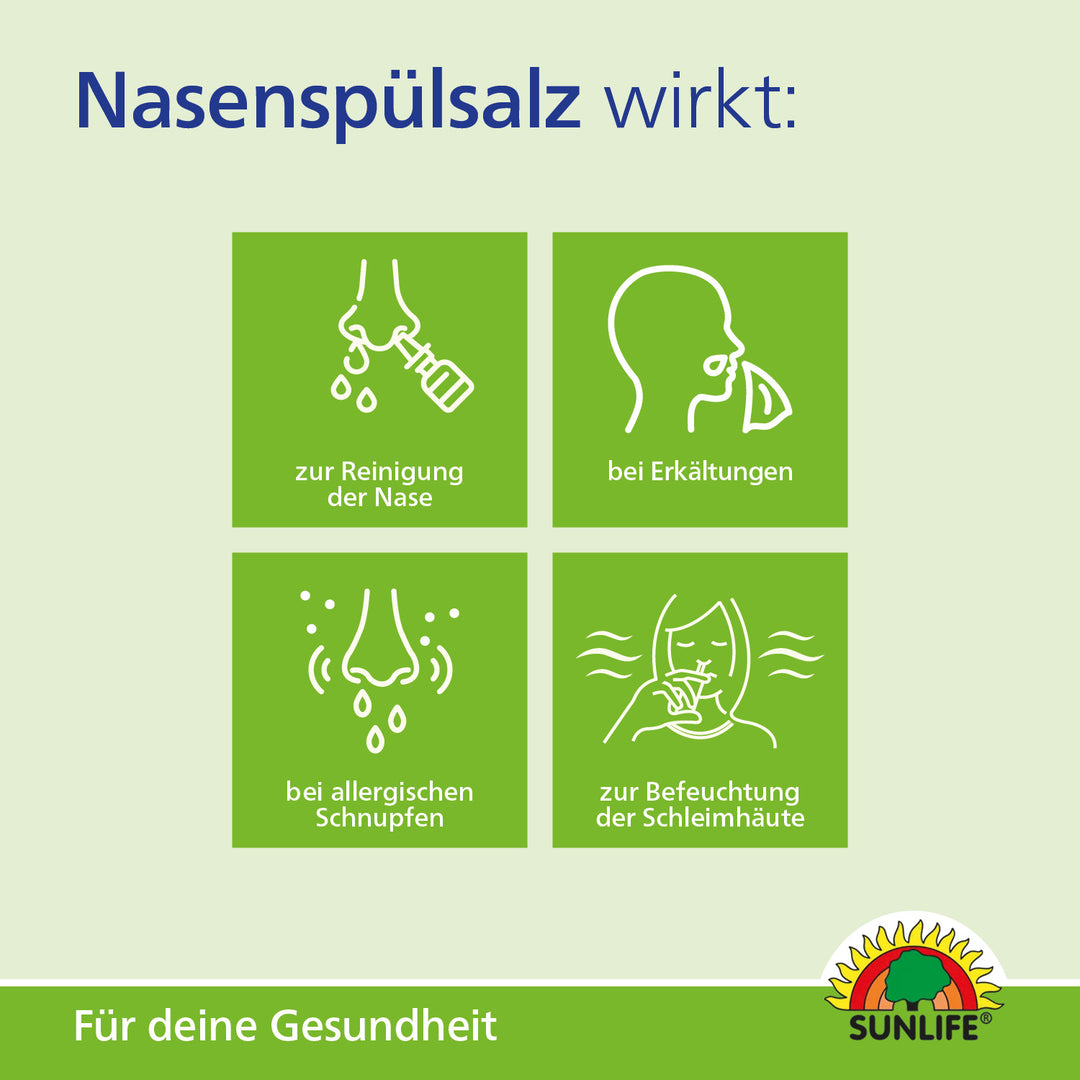 SUNLIFE Nasenspülsalz (60 Sticks)