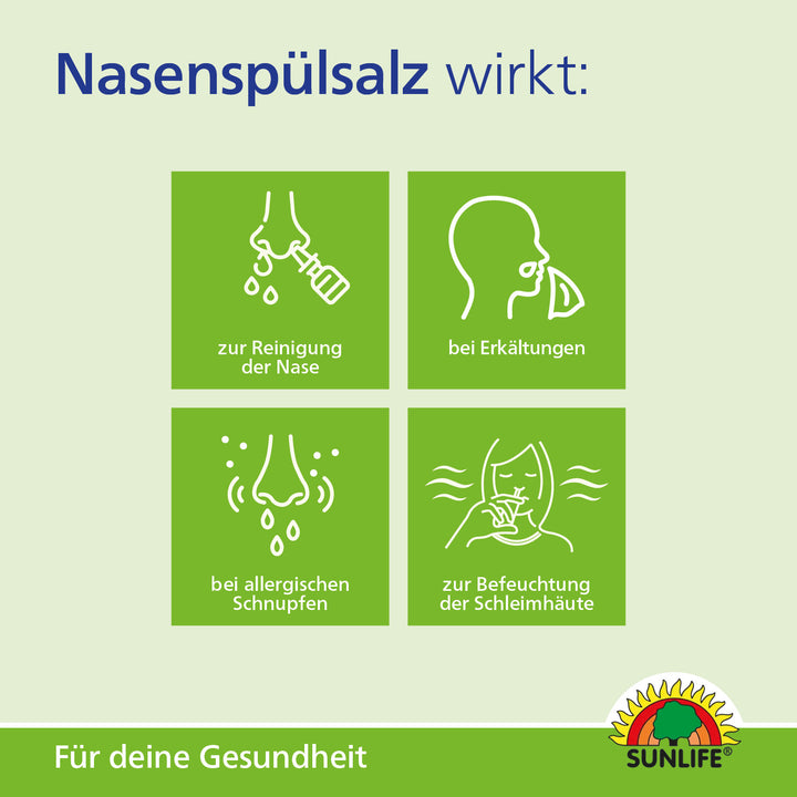 SUNLIFE Nasenspülsalz (60 Sticks)