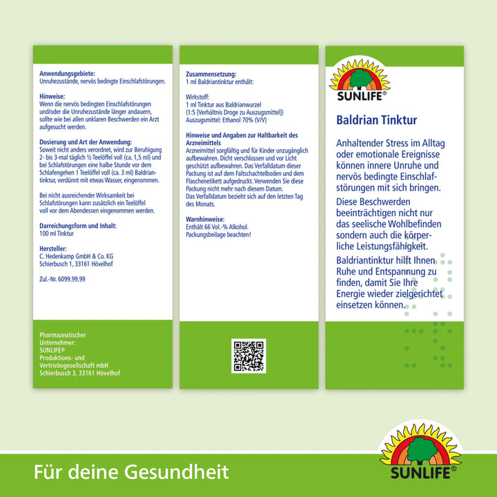 SUNLIFE Baldriantinktur (100 ml)
