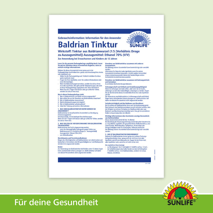 SUNLIFE Baldriantinktur (100 ml)