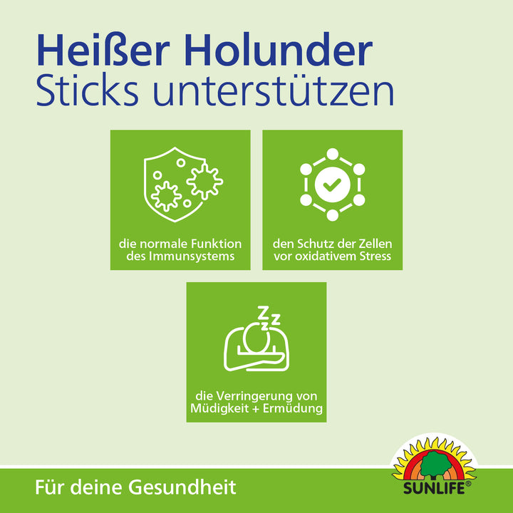 SUNLIFE Heißer Holunder + Granatapfel (20 Sticks)