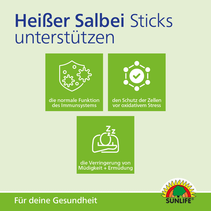 SUNLIFE Heißer Salbei + Honig (20 Sticks)
