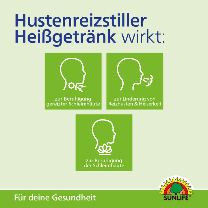 SUNLIFE Hustenreizstiller Heißgetränk (14 Sticks)