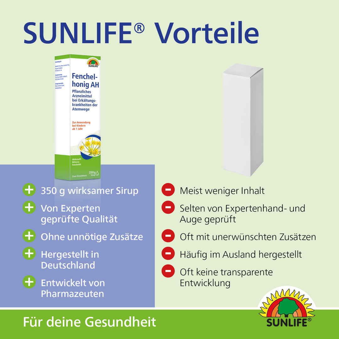 SUNLIFE Fenchelhonig AH (350 g)