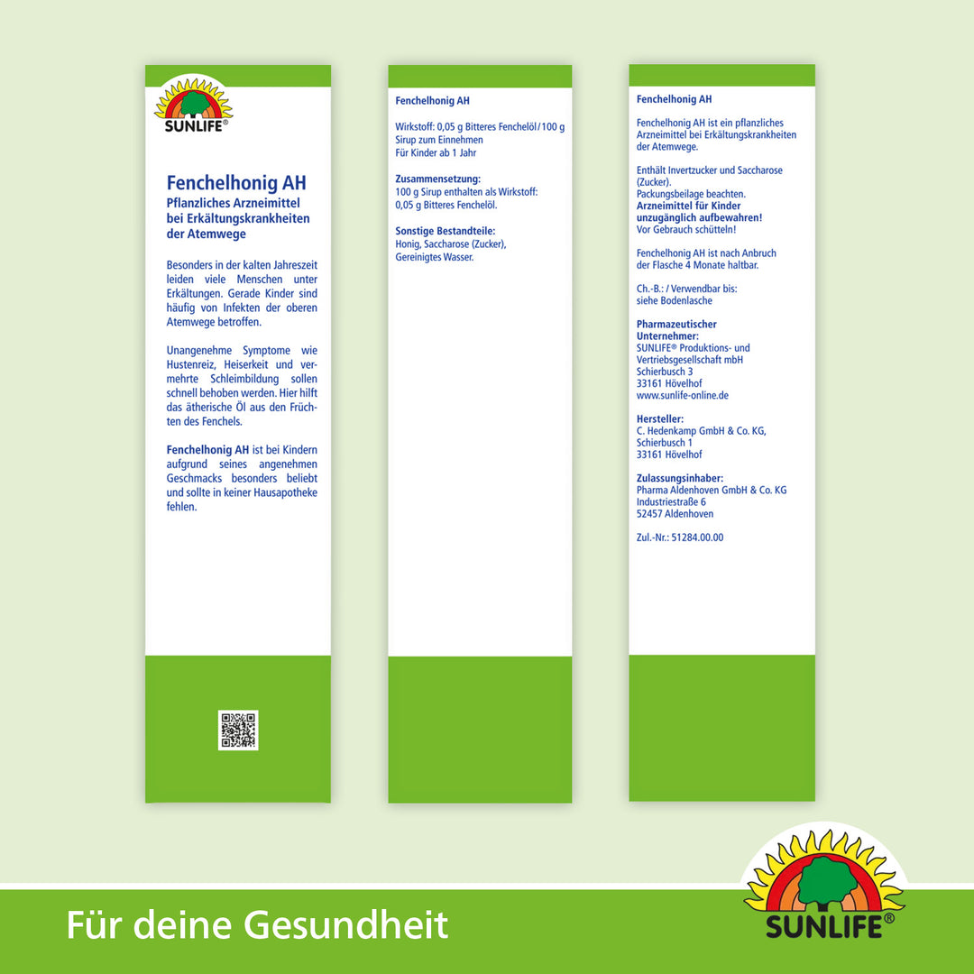 SUNLIFE Fenchelhonig AH (350 g)