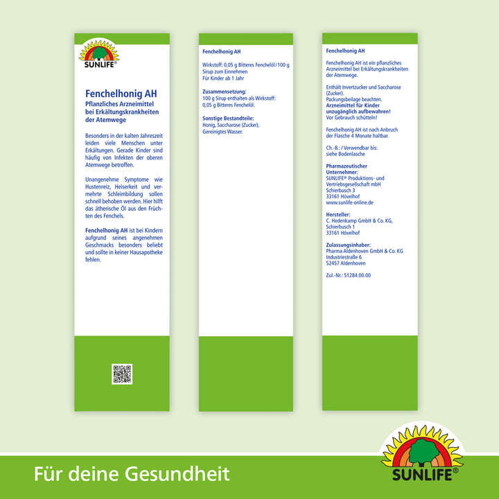 SUNLIFE Fenchelhonig AH (350 g)