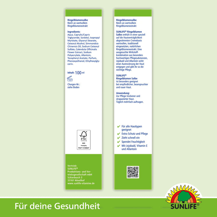 SUNLIFE Ringelblumensalbe (100 ml)