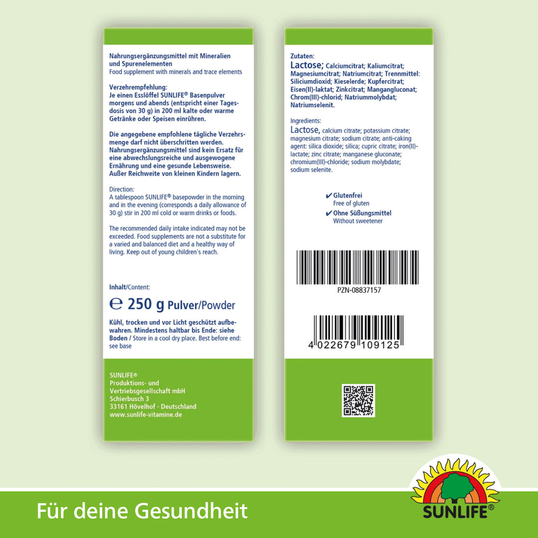 SUNLIFE Basenpulver (250 g)