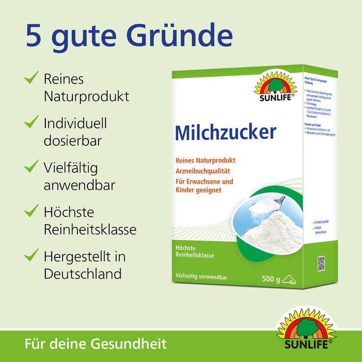SUNLIFE Milchzucker (500 g)
