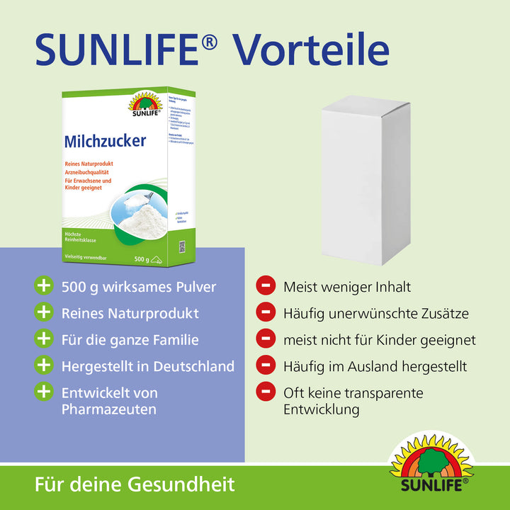 SUNLIFE Milchzucker (500 g)