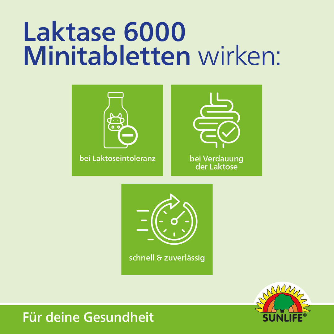 SUNLIFE Laktase 6.000 FCC Klickspender (100 Stk.)
