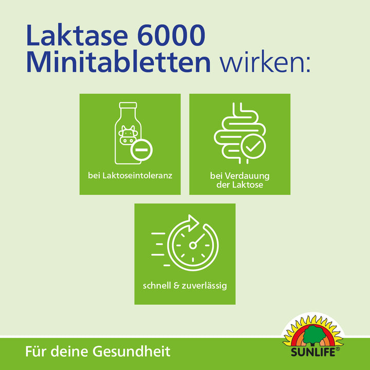 SUNLIFE Laktase 6.000 FCC Klickspender (100 Stk.)