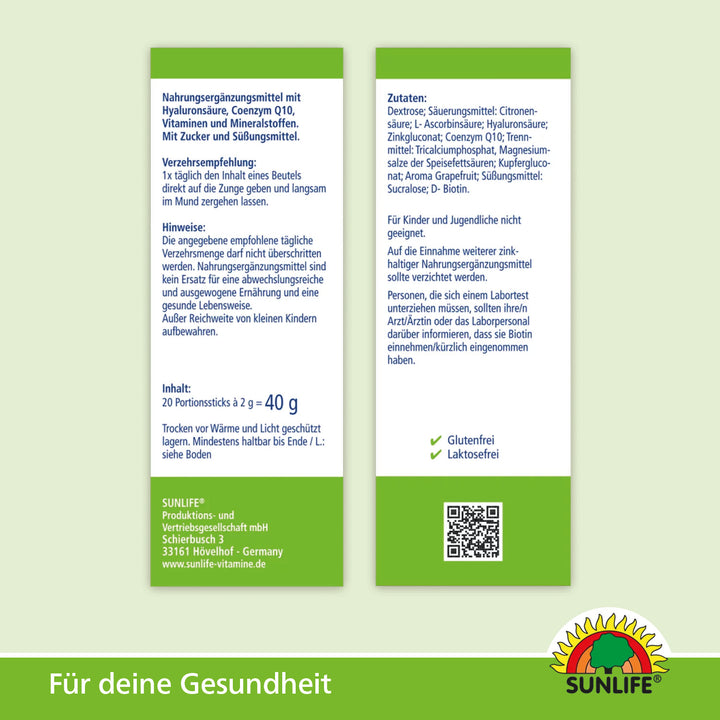 SUNLIFE Hyaluron Q10 (20 Sticks)