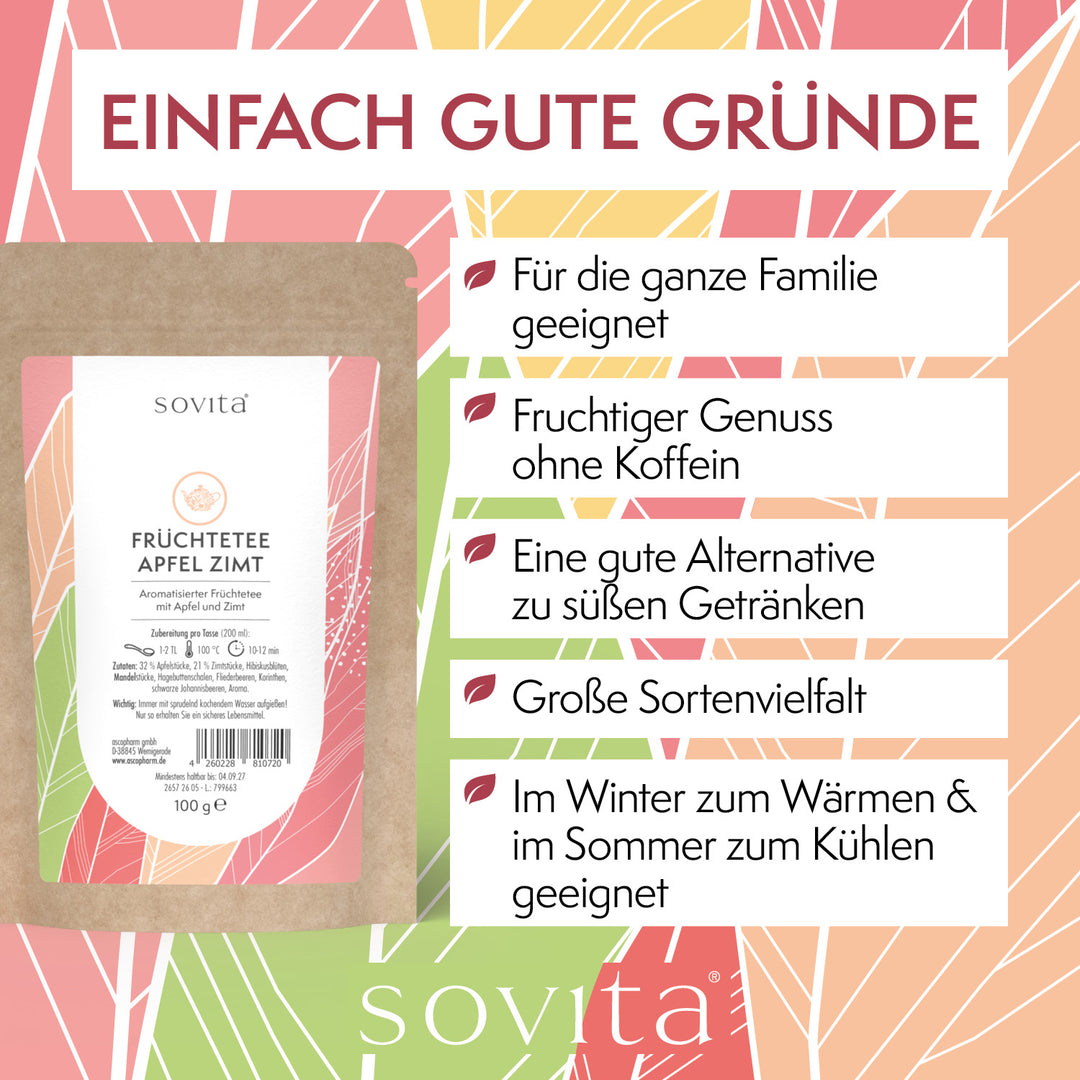 sovita Früchtetee Apfel Zimt
