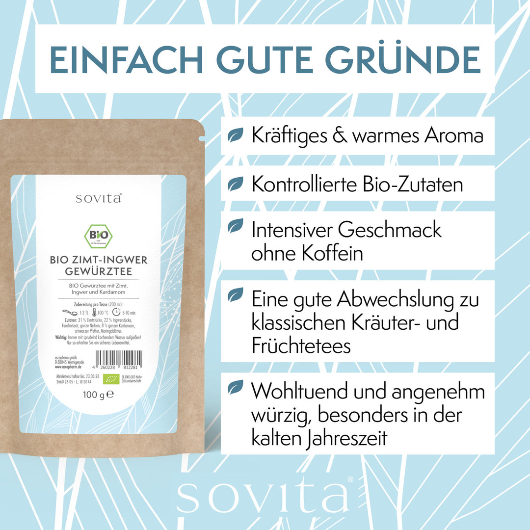 sovita Bio Zimt-Ingwer Gewürztee