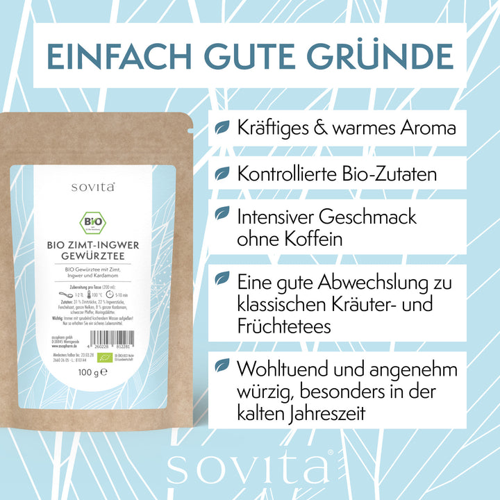 sovita Bio Zimt-Ingwer Gewürztee