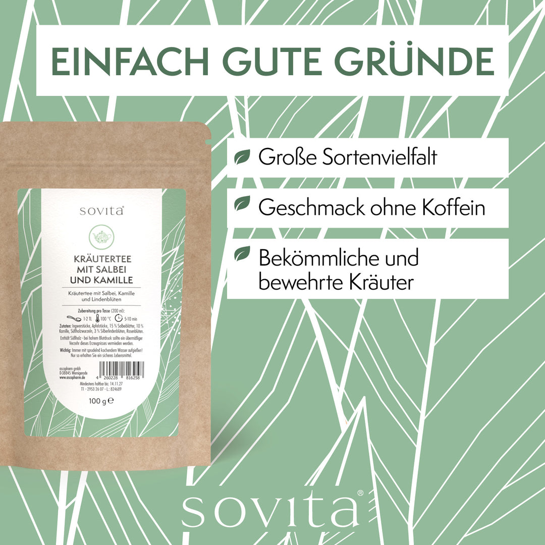 sovita Kräutertee mit Salbei und Kamille
