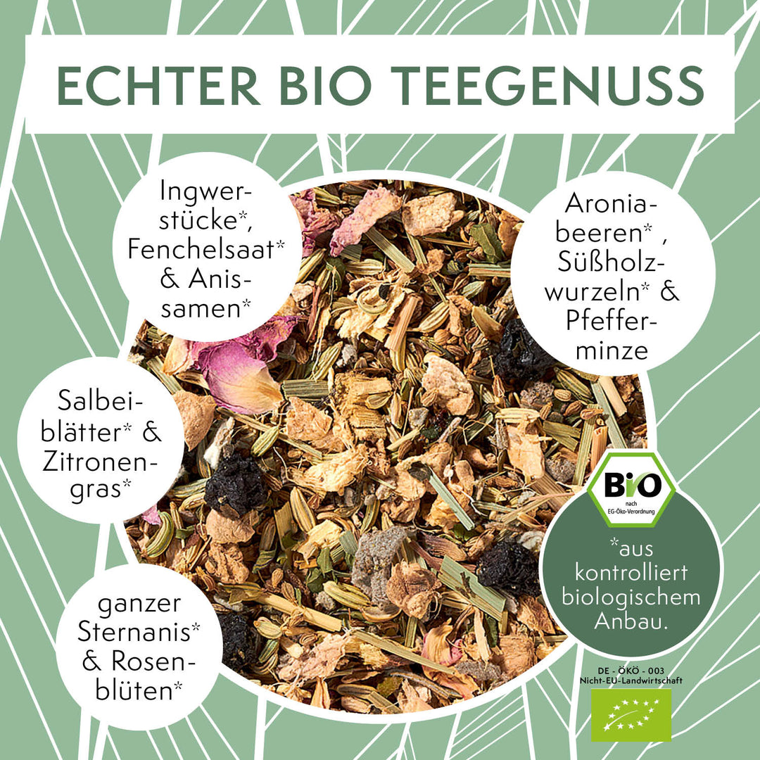 sovita Bio Kräutertee mit Ingwer und Aronia