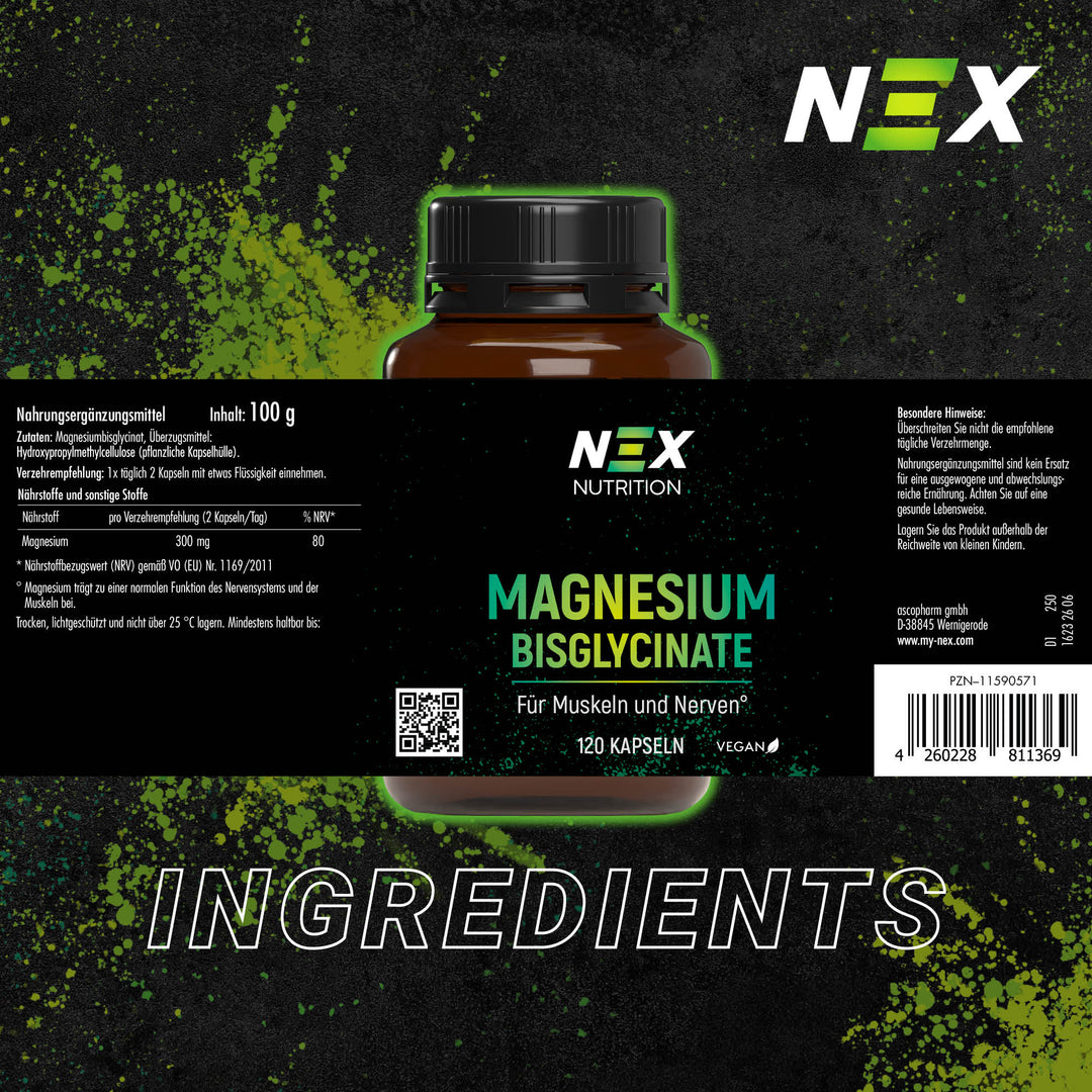 NEX Magnesium Bisglycinate Kapseln
