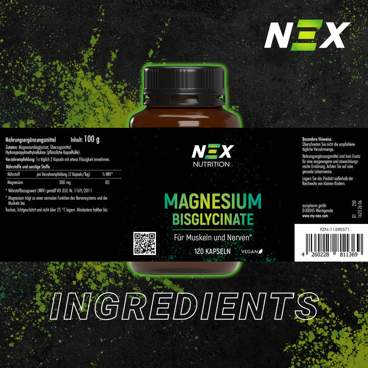 NEX Magnesium Bisglycinate Kapseln