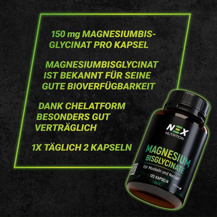 NEX Magnesium Bisglycinate Kapseln