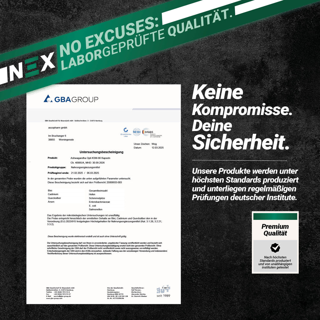 NEX Ashwagandha KSM-66 Kapseln