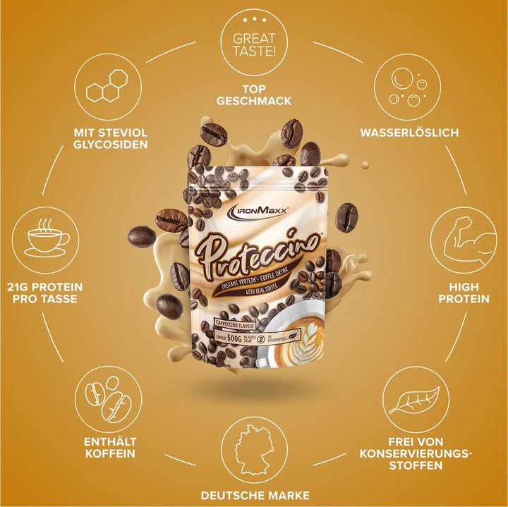 IronMaxx - Proteccino Cappuccino Flavour (500 g Beutel)