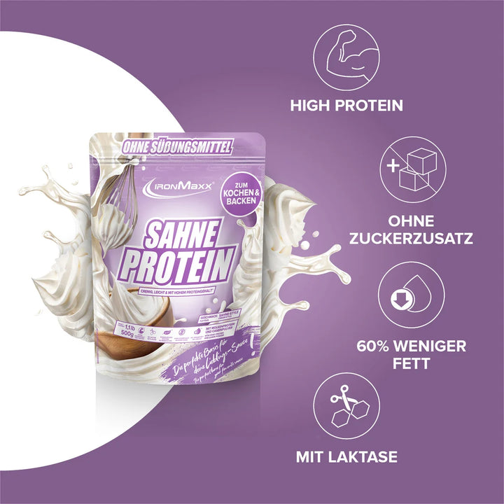 IronMaxx - Sahne Protein Sahne Style (500 g Beutel)