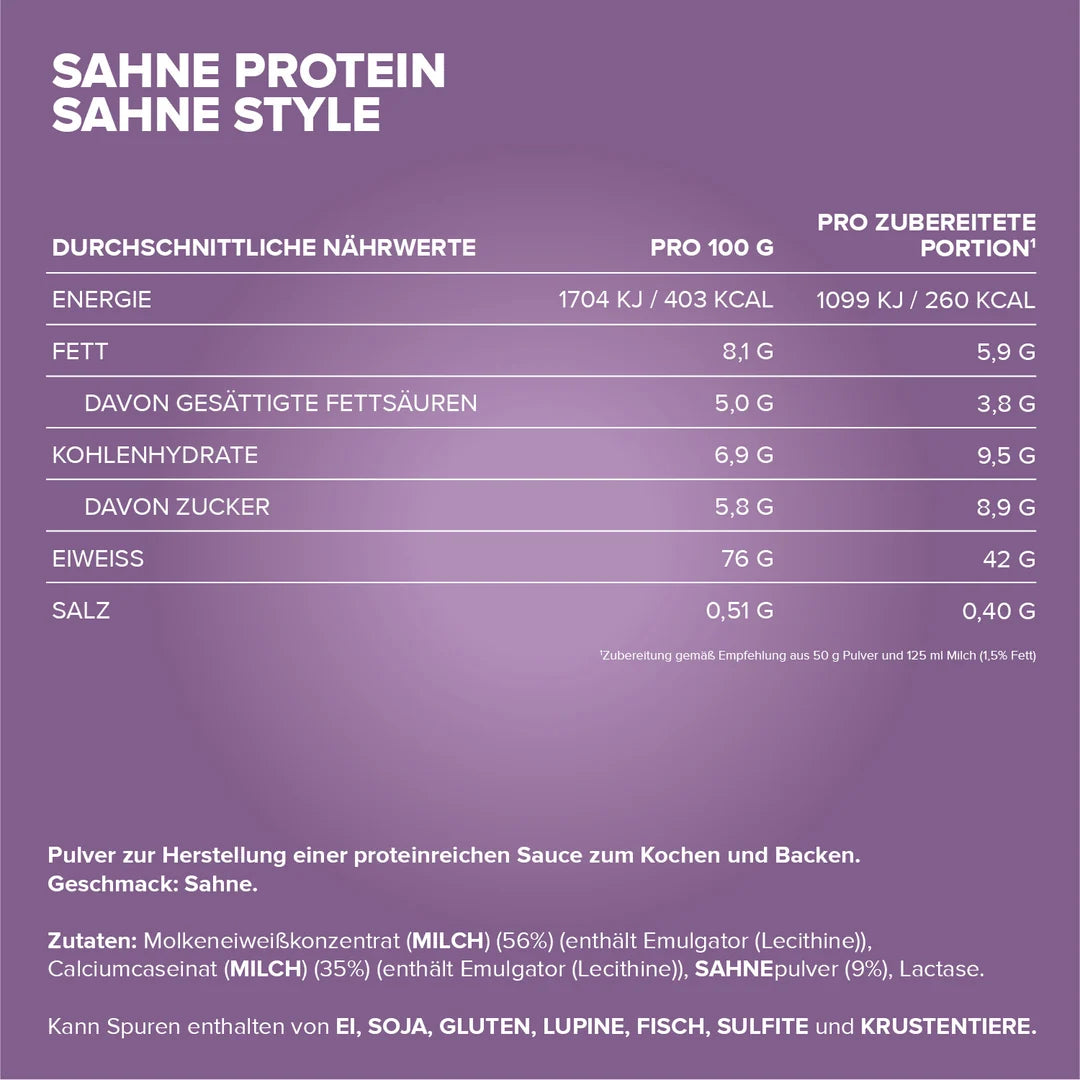 IronMaxx - Sahne Protein Sahne Style (500 g Beutel)
