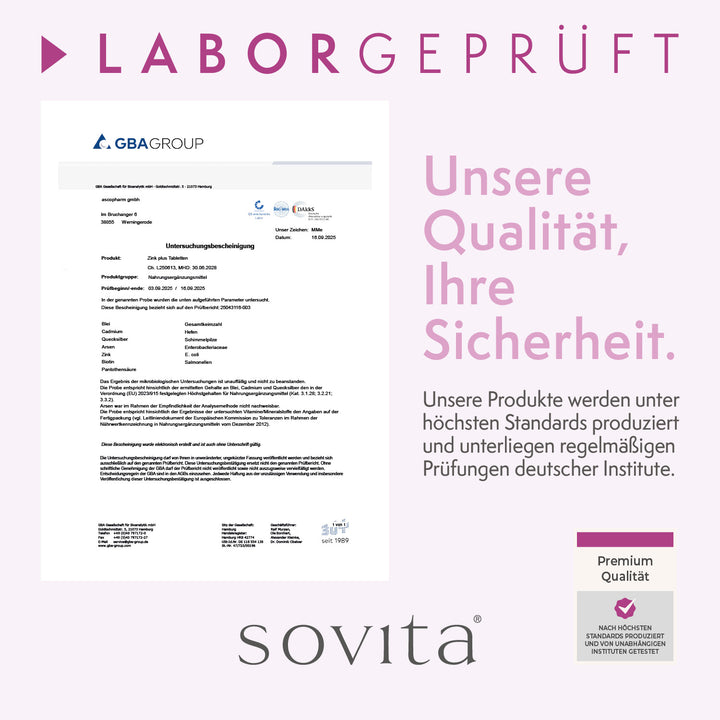 sovita Zink Plus Tabletten