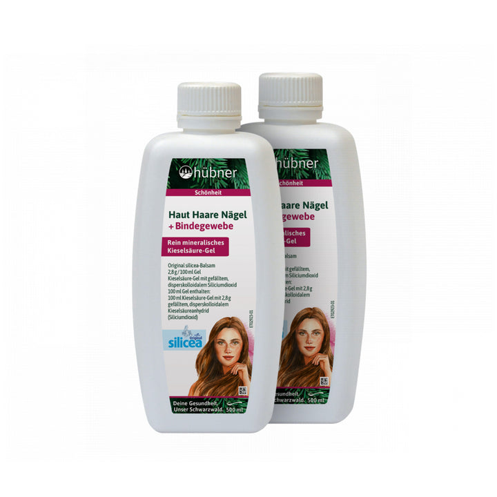 Hübner Haut Haare Nägel + Bindegewebe 2x 500ml Doppelpack