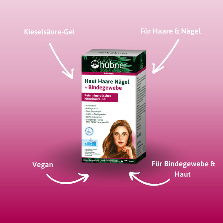 Hübner Haut Haare Nägel + Bindegewebe 2x 500ml Doppelpack