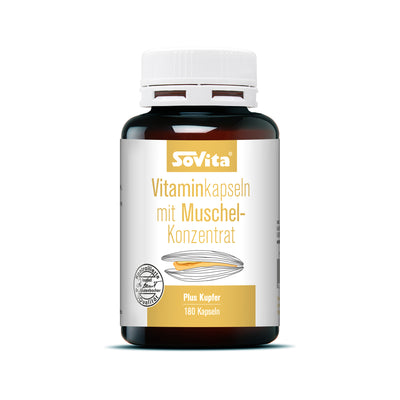 sovita Vitaminkapseln mit Muschel-Konzentrat - Inhalt: 180 Kapseln
