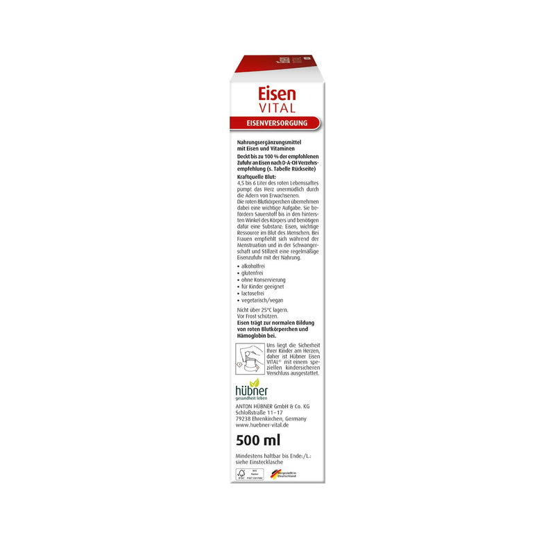 Hübner Eisen Vital - F Eisen Liquid - Trinksaft 250ml